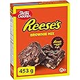 Betty Crocker Reese's Peanut Butter Chocolate Fudge Candy Brownie Mix, Made with Reese's Peanut Butter Chips, 453 Grams Packa