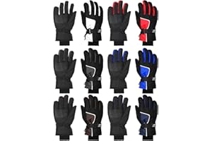 Bencailor 6Pairs Winter Gloves for Kids Waterproof Boys Snow Ski Gloves Girls Warm Windproof Mittens