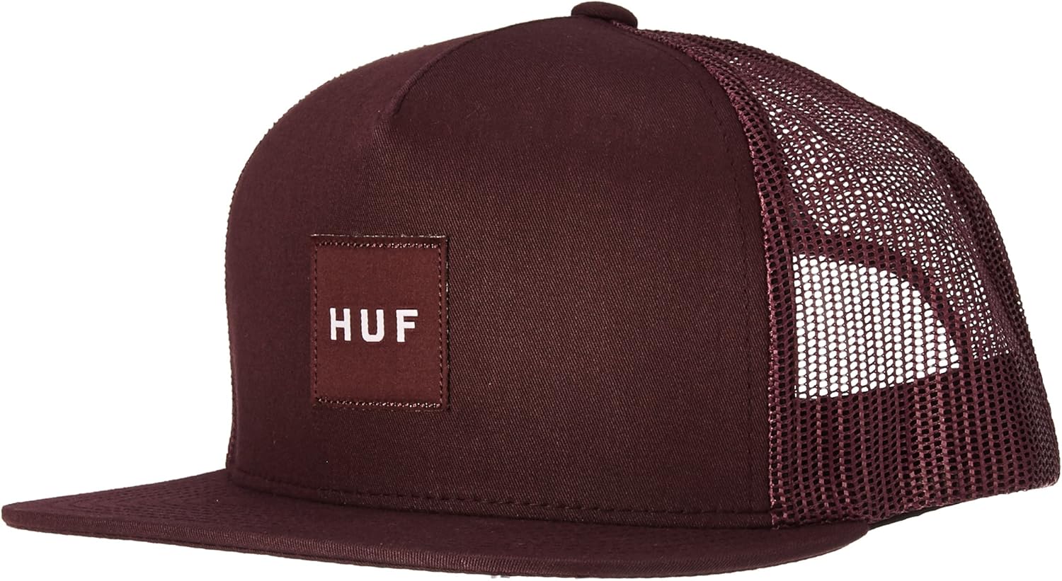huf box logo trucker hat