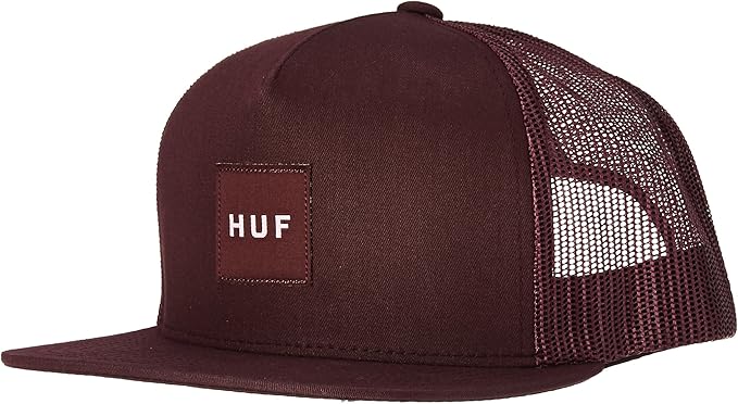 huf box logo trucker hat