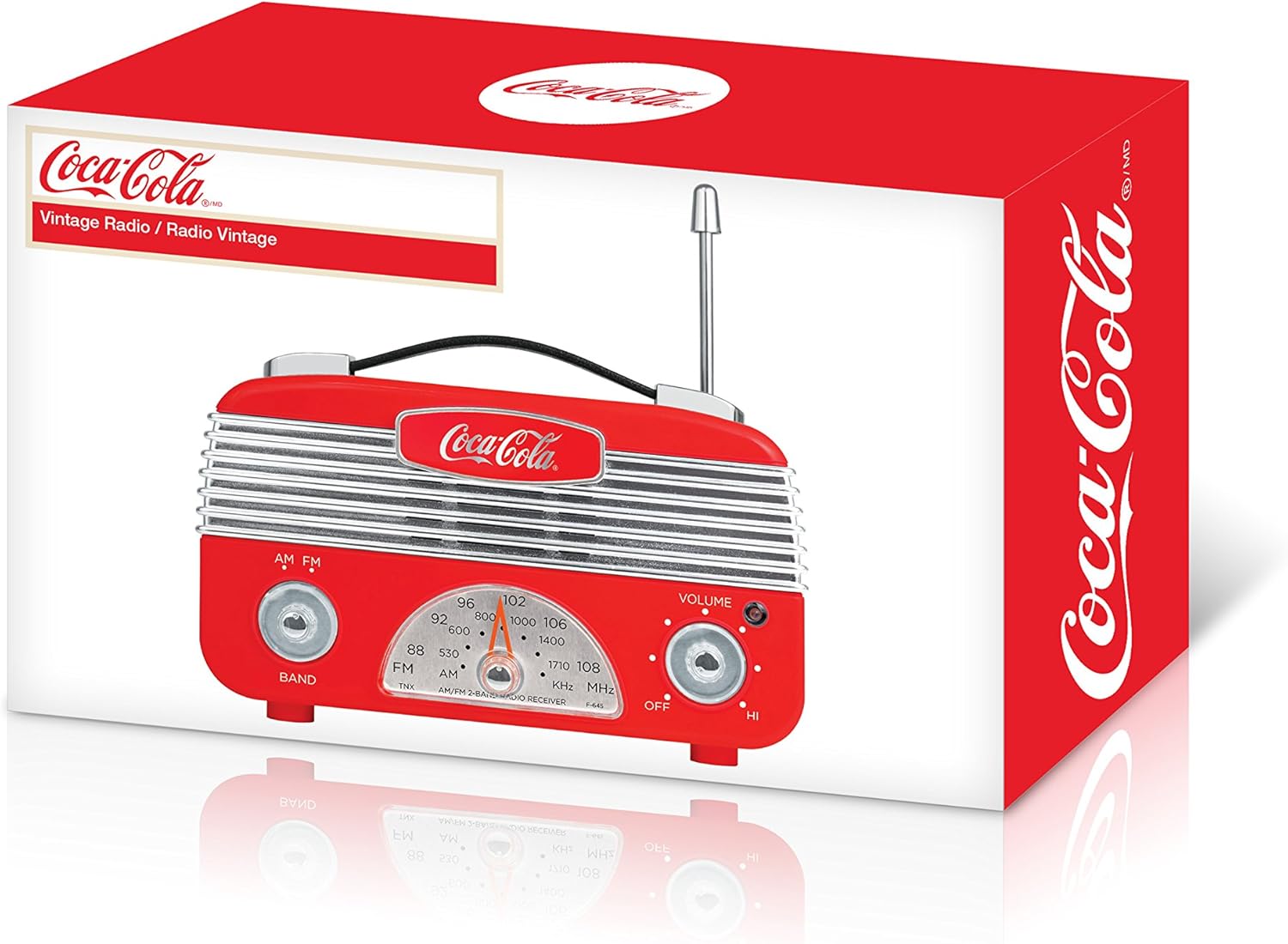 Coca-Cola Coca Cola CCR01 Vintage Style Am/FM Radio: Electronics