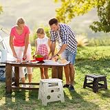 HOUSE DAY 13 Inch Folding Step Stool Non Slip Portable White view 8