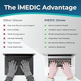 iMedic Arthritis Gloves Medium Fingerless Compression – MHRA Registered view 4
