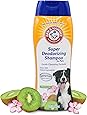 Arm & Hammer for Pets Super Deodorizing Shampoo for Dogs | Best Odor Eliminating Dog Shampoo | Great for All Dogs & Puppies, Fresh Kiwi Blossom Scent