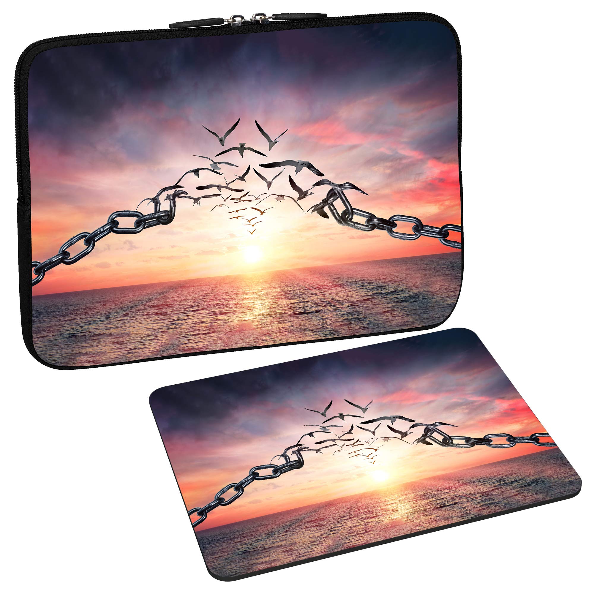 PEDEA Design Protective Case for Laptops up to 13.3 Inches (33.7 cm) with Mousepad Design dom