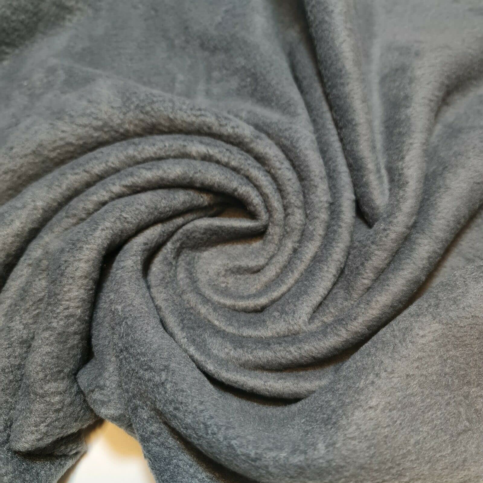 Printed Kid Cuddle Polar Fleece Soft Throw Blanket Anti Pill Fabric Material 58" (Charcoal)