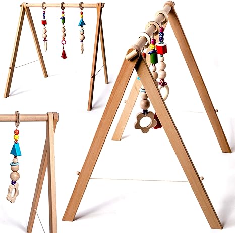 wooden play mobile
