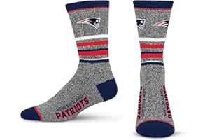 FBF For Bare Feet Men's NFL 5 Star Marbled Crew Sock, 1 Pair