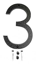 5 inch Modern House Numbers, w/Easy to install
