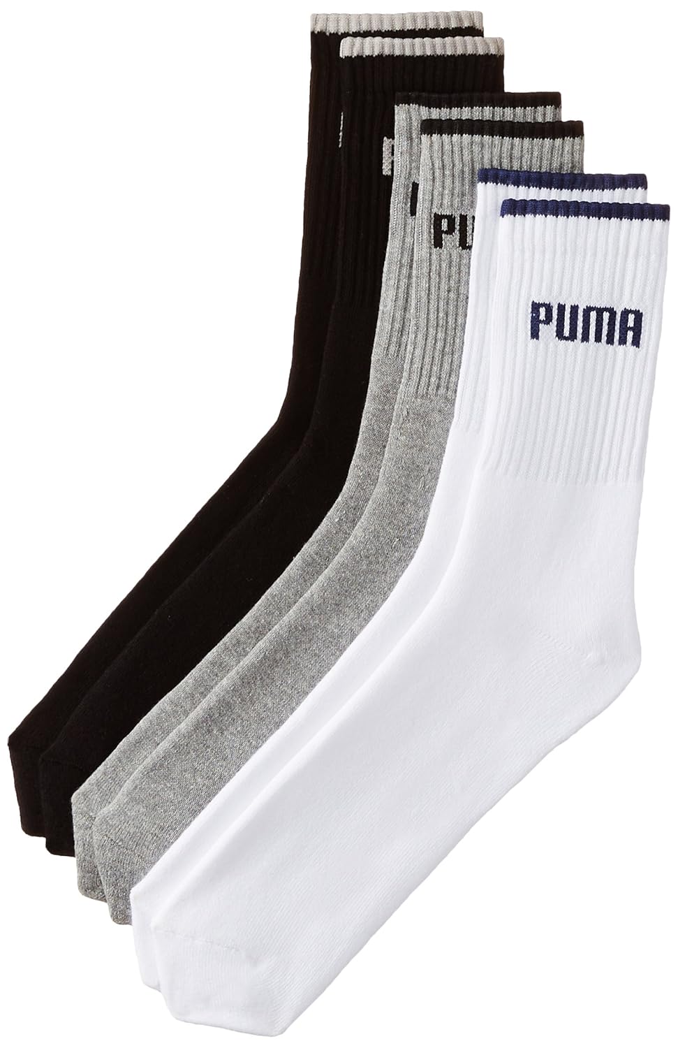 Puma Men's Socks (Pack of 1) (8903066604880_91074602_39/42_White, Black