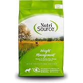 NutriSource Weight Management Dry Dog Food, Chicken Protein, 26 lb | Grain Inclusive, Probiotic &amp; Prebiotic Support, Less Active Dogs, No Corn Wheat or Soy