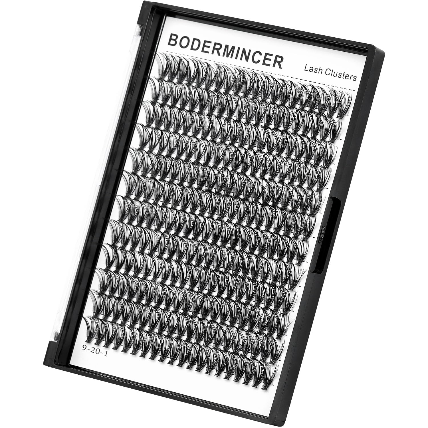 Photo 1 of Bodermincer Lash Extension 240pcs C Curl 10D/20D Cluster 8/9/10/11/12mm,10/11/12/13/14mm,12/13/14/15/16mm Mixed Individual Cluster Lashes (20D-D Curl-18mm)