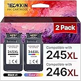245XL 246XL Ink Cartridge Replacement for Encre Canon Ink 245 246XL Black Color, for Canon TS3420 Ink Cartridges, Compatible 