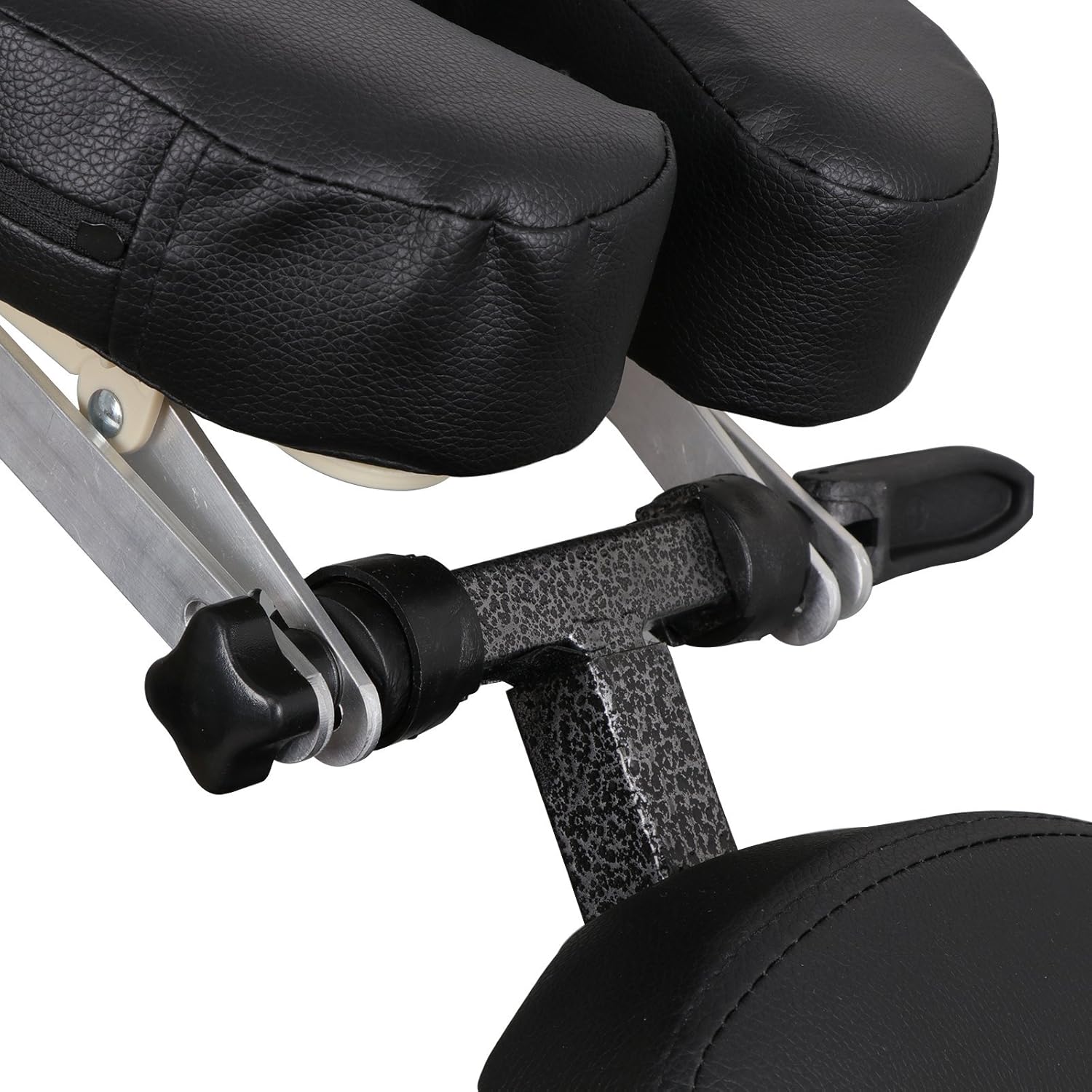 Portable Light Weight Massage Chair Leather Pad Travel Massage Tattoo Spa Chair w/Carrying Bag (#1) (Black): Kitchen & Dining