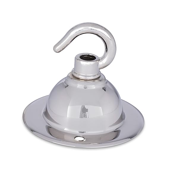 Kompakter Baldachin für Lampe, Deckenbaldachin aus Messing mit Haken