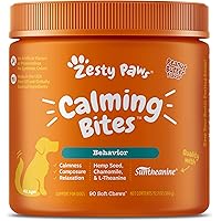 Zesty Paws Calming Soft Chews - Composure & Relaxation for Everyday Stress & Separation - with Ashwagandha, Organic Chamomile