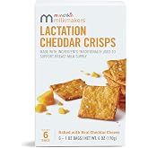 Munchkin&reg; Milkmakers&reg; Lactation Cheddar Crisps for Breastfeeding Moms with Oats and Flax, 6 Count