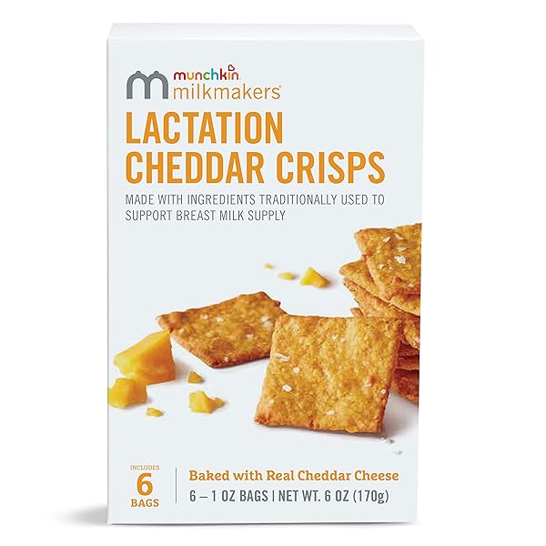 MUNCHKIN® MILKMAKERS® LACTATION CHEDDAR CRISPS FOR BREASTFEEDING MOMS...