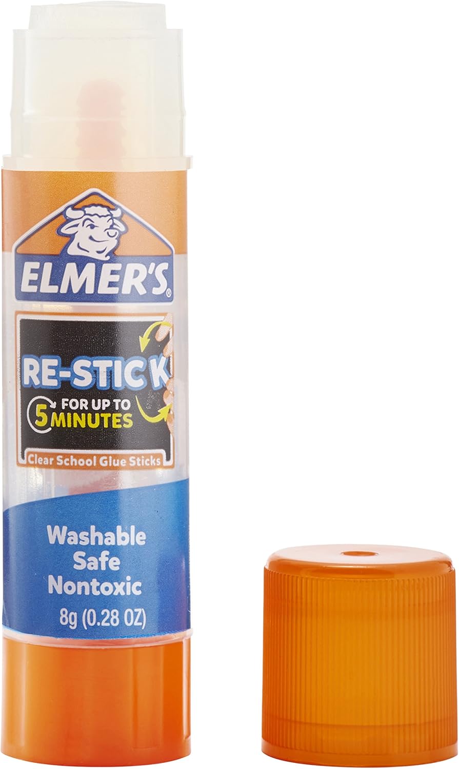 Elmer’s Re-Stick School Glue Sticks, 0.28-Ounces, 6 Count : Office Products