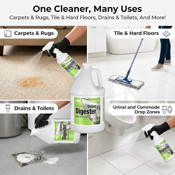 NILODOR BEON URINE ENZYMATIC CLEANER WITH ODOR NEUTRALIZER FOR PET DOG, CARPET, AND BATHROOM, 1 GALLON, ORIGINAL