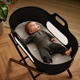 Snuz 2 Pack Moses Basket Sheets 37.5 x 75cm Grey Cloud Jersey Cotton view 3