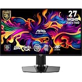 msi MAG 274QP QD-OLED X24 27-Inch WQHD Gaming Monitor, 2560 x 1440 Quantum Dot OLED Panel, 240Hz, 0.03ms, Adaptive-Sync, HDMI2.1, DP 1.4a, Tilt/Height Adjustable, Black