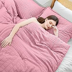 Cosybay King Comforter Set - 3 Pieces Seersucker