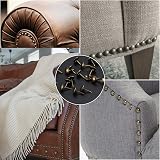 LJHOME 200pcs Antique Bronze Upholstery Tacks Decorative Thumb Tack Pins view 7