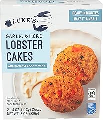 Lukes Lobster, Lobster Cakes, 8 Ounce (Frozen)