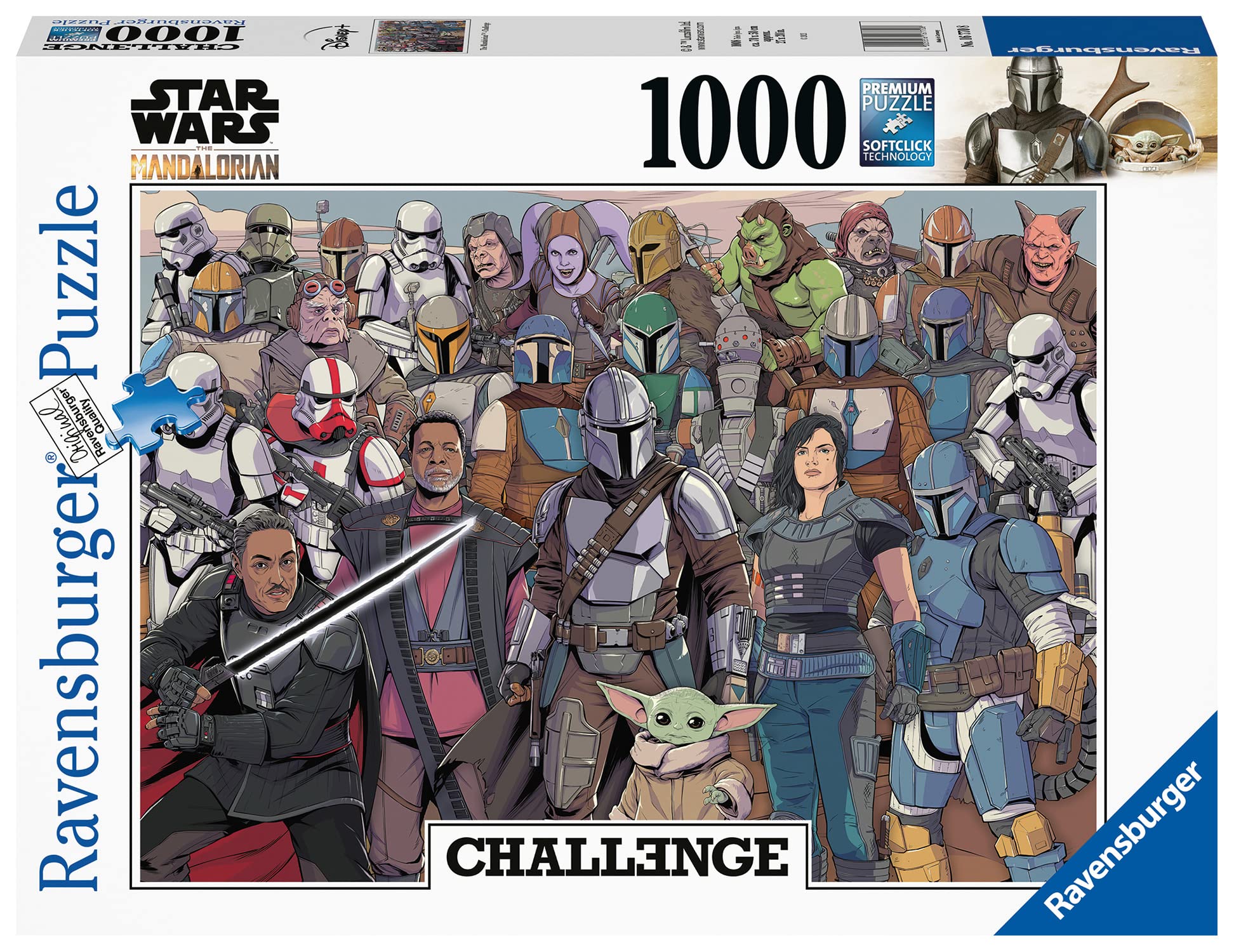Ravensburger Star Wars The Mandalorian 1000 Piece Jigsaw Puzzle for Adults & Kids Age 12 Years Up - Challenge Edition โ image 1