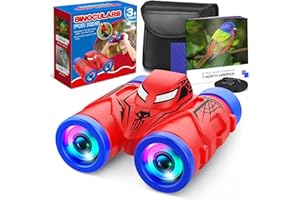Spider Binoculars Kids Toys for 2 3 4 5 6 Year Old Boys,Toddler Toys with Compass Hiking,Bird Watching,Camping,Travel,Birthda