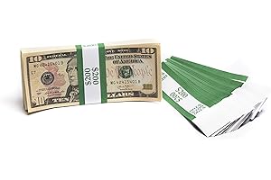 CAROUSELCHECKS Barred ABA $200 Currency Band Bundles (500 Bands)