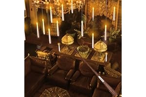 Floating Candles with Wand, 20 PCs Magic Hanging Candles, Flickering Warm Light Flameless Floating LED Candle with Wand Remot