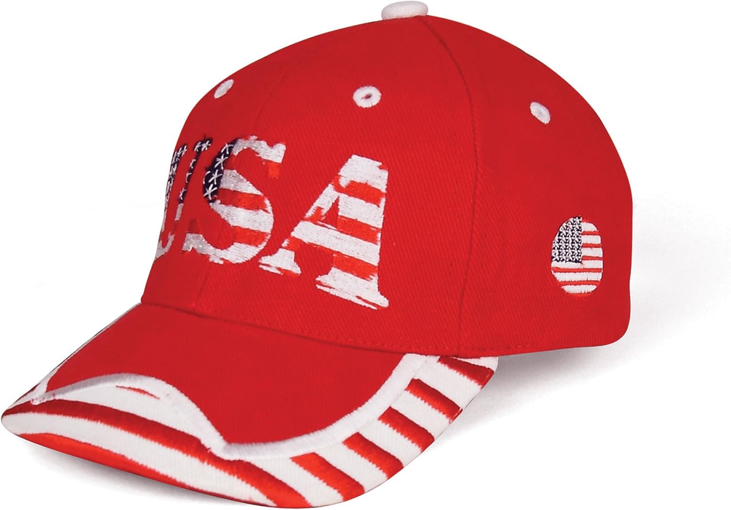 MG Youth USA Flag Heavy Brushed Cotton Twill Baseball Cap