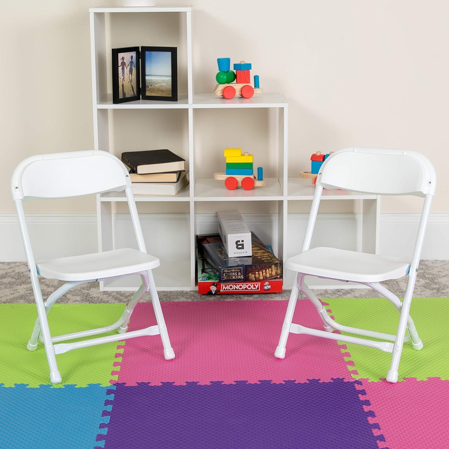 kids white plastic chairs