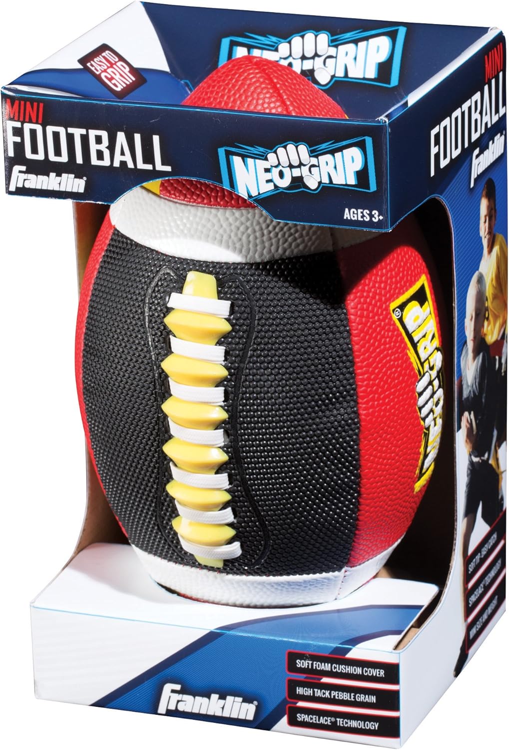 Franklin Sports Mini Sponge Foam Football - Grip-Tech Youth Football with Sift and Tacky, Easy Grip Cover - Perfect for Small Kids (Colors May Vary) : Kids Football : Sports & Outdoors