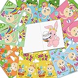 KIMOBER 12PCS Easter Coloring Book for Kids,Bulk Easter Egg Coloring Book for Easter Basket Stuffers,Classroom Activity Suppl