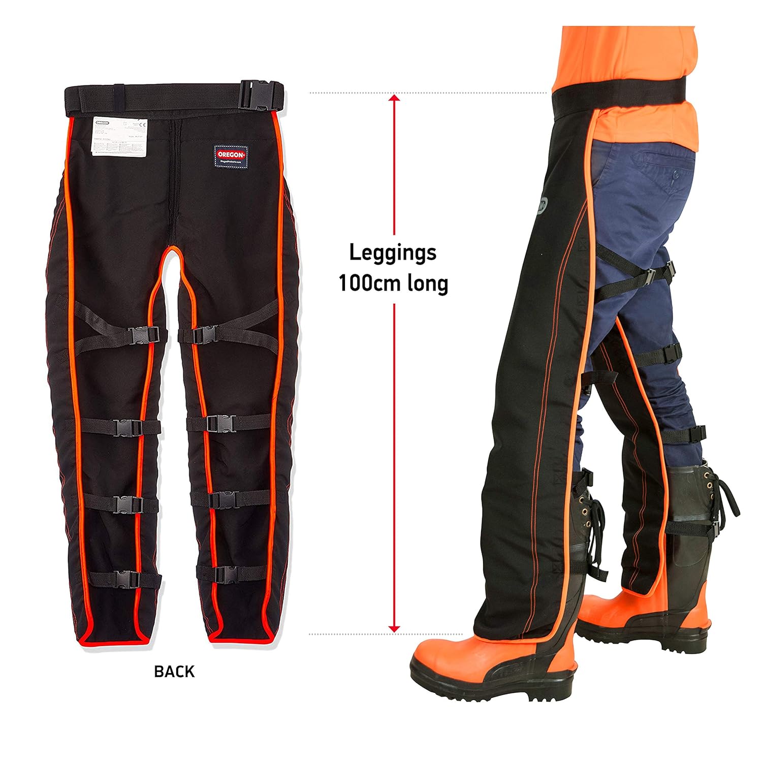 Oregon 575780 Universal Type A Chainsaw Safety Leggings (Front