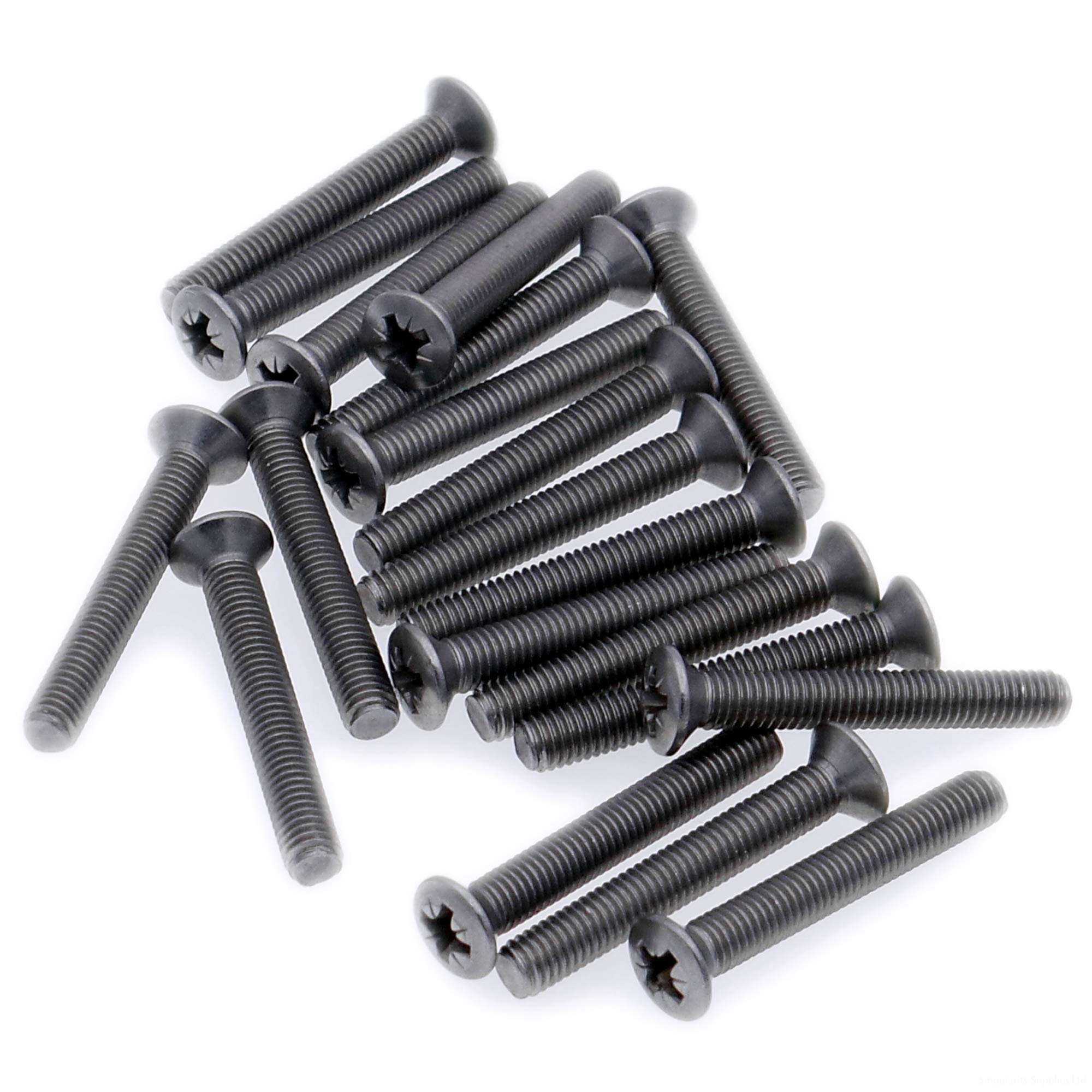 M6 (6mm x 25mm) Pozi Raised Countersunk Machine Screw (Bolt) - Stainless Steel (A2) (Pack of 20)