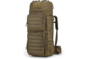 Mardingtop 75L Molle Hiking Internal Frame Backpacks with Rain Cover for Camping,Backpacking,Travelling
