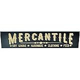 Mercantile Engraved Wood Wall Sign 5x24