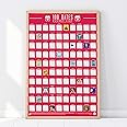 100 Dates Bucket List Scratch Poster