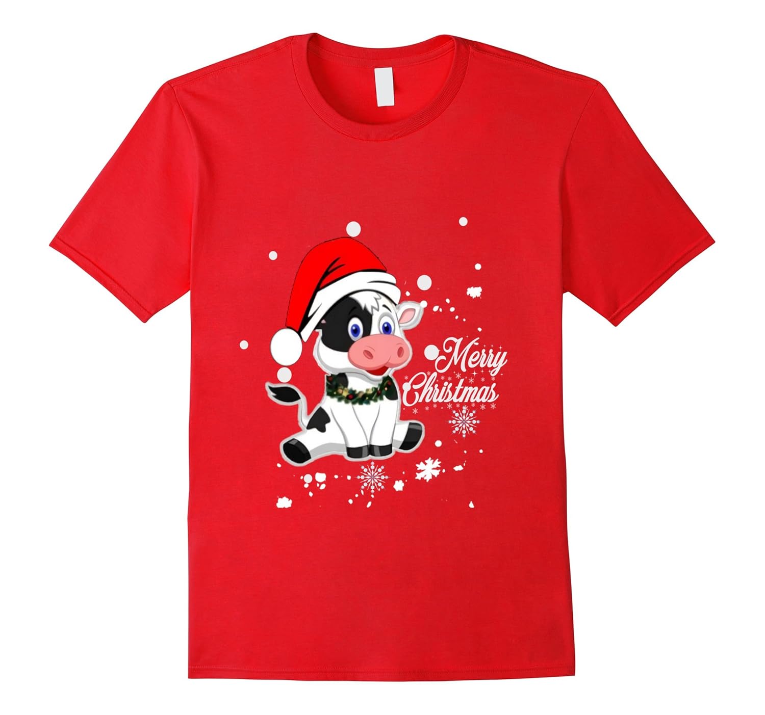 Merry Christmas love cow t-shirt-ANZ