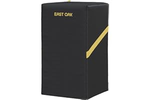 East Oak 30-Inch Electric Smoker Cover for Outside with Vents, Heavy Duty 600D PVC Waterproof UV-Resistant Smoker Grill Cover, Vertical Smoker Cover with Straps and Buckle for Convenient Storage