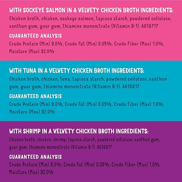 PURINA FRISKIES GRAIN FREE WET CAT FOOD LICKABLE CAT TREATS VARIETY PACK, LIL’ SOUPS WITH SALMON, TUNA OR SHRIMP – (PACK OF 30) 1.2 OZ. CUPS