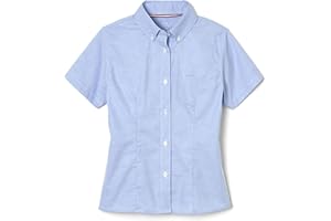French Toast Girls' Short Sleeve Oxford Shirt