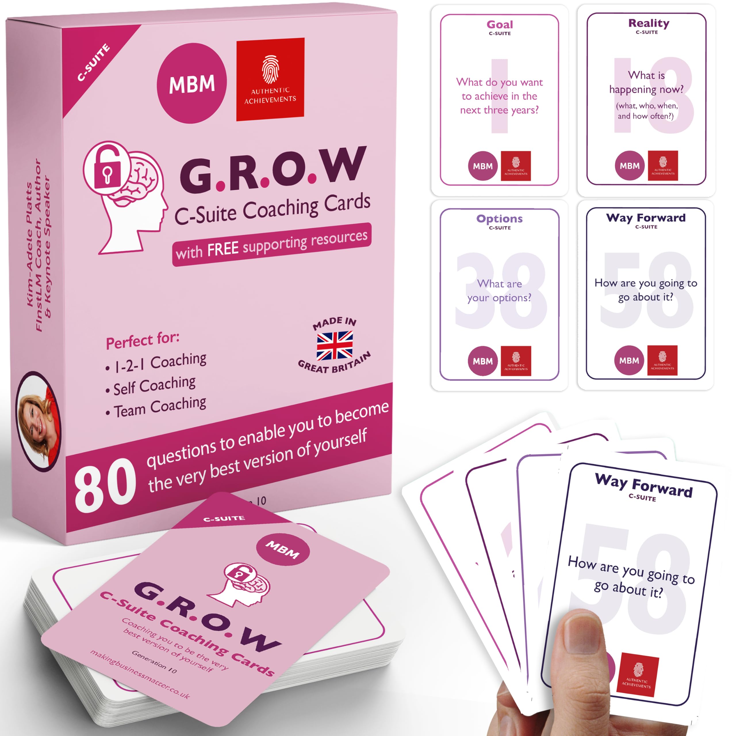 MBM Coaching Cards for Leadership & Professional Development | Question Cards for Reflection, Growth & Meaningful Conversations (C-Suite)