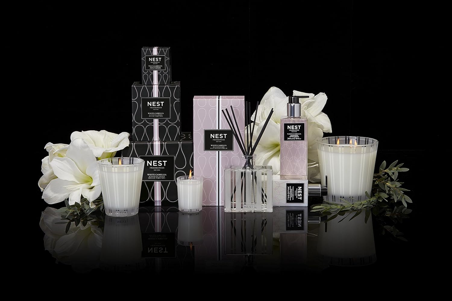 NEST Fragrances Classic Candle- White Camellia , 8.1 oz: Home & Kitchen