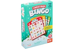 Chuckle & Roar - Christmas Bingo - Family Game Night Fun - Holiday Themed Classic Game - Great for Preschool Learning - Ages 3 and Up