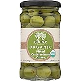 DIVINA Organic Castelvetrano Pitted Olives, 10.6 oz